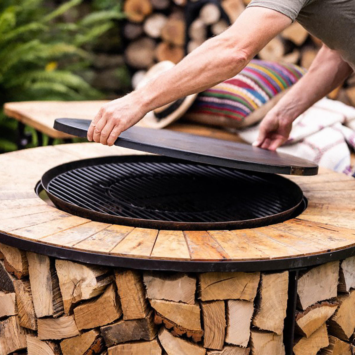 Buy Firebowl Table with Lid — The Worm that Turned - revitalising
