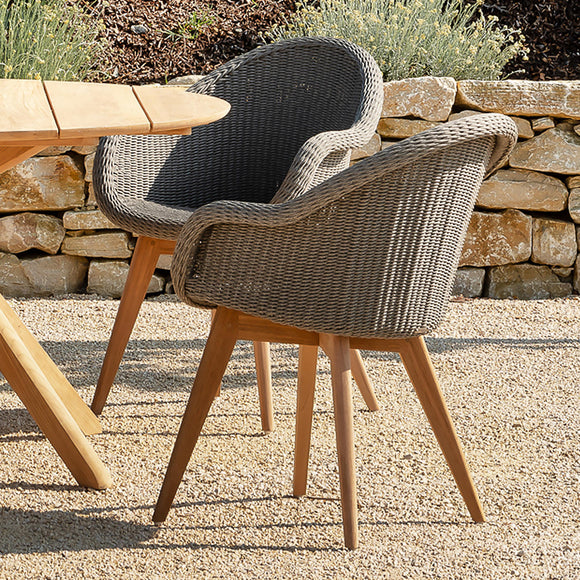 Remi Dining Chairs with Teak Legs