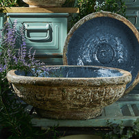 Glazed Aged Stoneware Bowl (7138285289532)