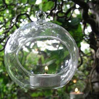 Glass Bauble Tea-Light Holder (4646523797564)