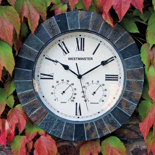 Slate Style Garden Clock (4646545457212)