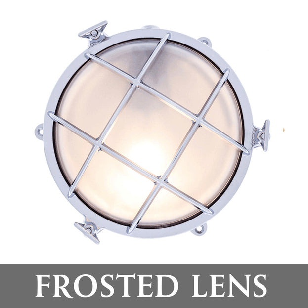 Round Brass Bulkhead Lights with External Fixing Legs (4653417889852)