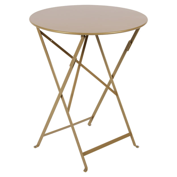 Fermob Limited Edition Bistro 60cm Round Table Gold Fever (4651180032060)