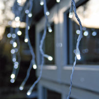 White LED Snowing Icicle Lights (4651134287932)