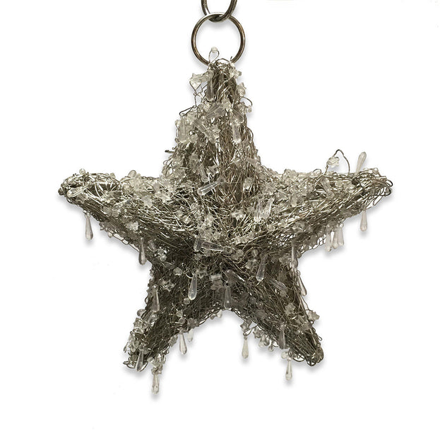 Beaded LED Hanging Star - Small (4650018471996)