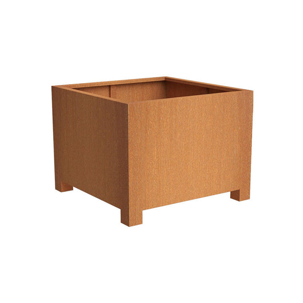 Square Corten Steel Planters with Feet (4650703618108)