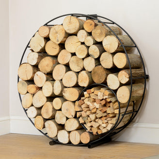 Circular Wire Log & Kindling Holder Stand (4651309072444)