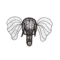 Rustic Wire Elephant Head (4649677357116)