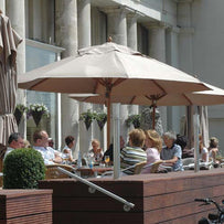 Classic Wood Framed 4.0m Round Parasols (6610506317884)