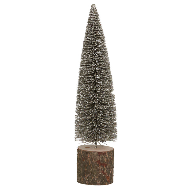 Silver Dusted Bottle Brush Fir Tree (6657793425468)