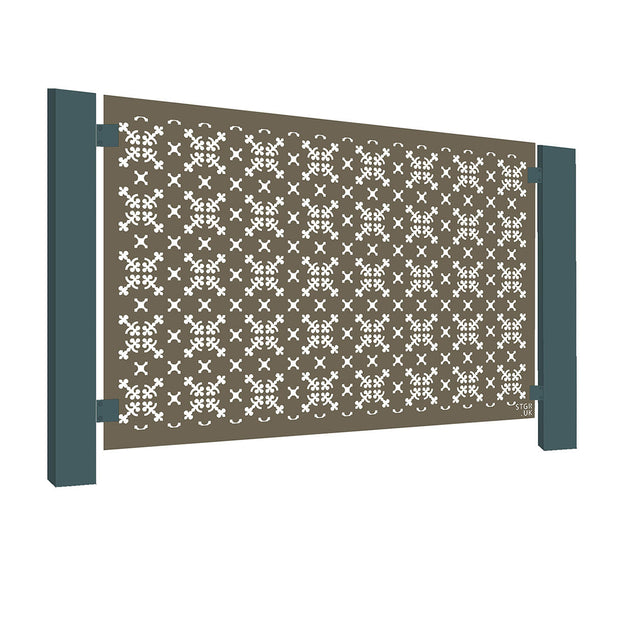 Brown-Grey Aluminium Balustrade Screen (4650556031036)
