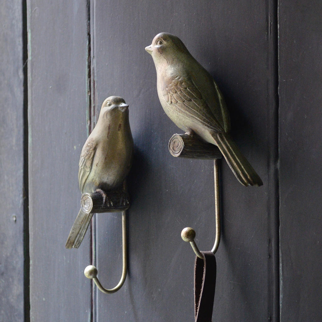 Buy Antiqued Love Bird Coat Hooks — The Worm that Turned
