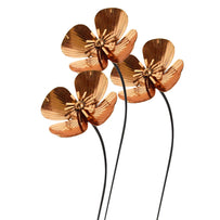 Copper Poppy Flower Stakes (4651875401788)