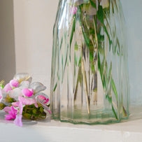 Curves Fluted Glass Vase (7149375127612)