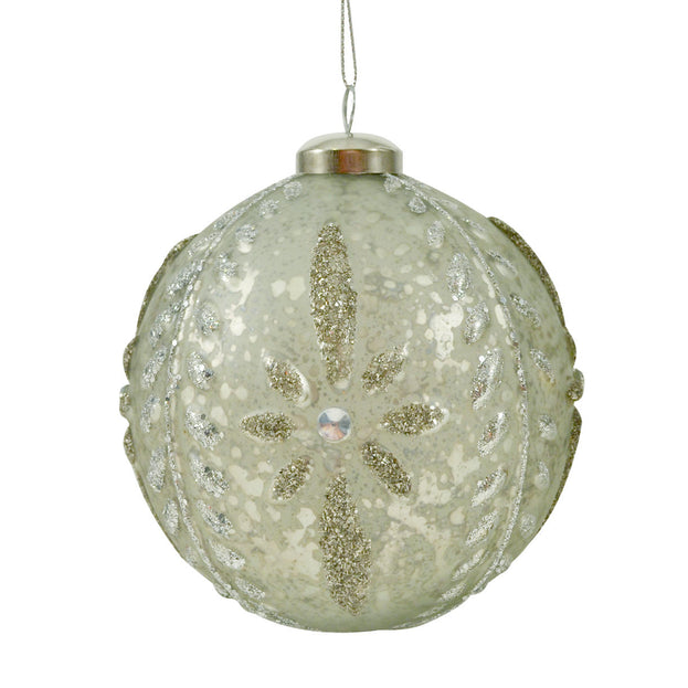 Glass Embossed Christmas Baubles (4651154014268)