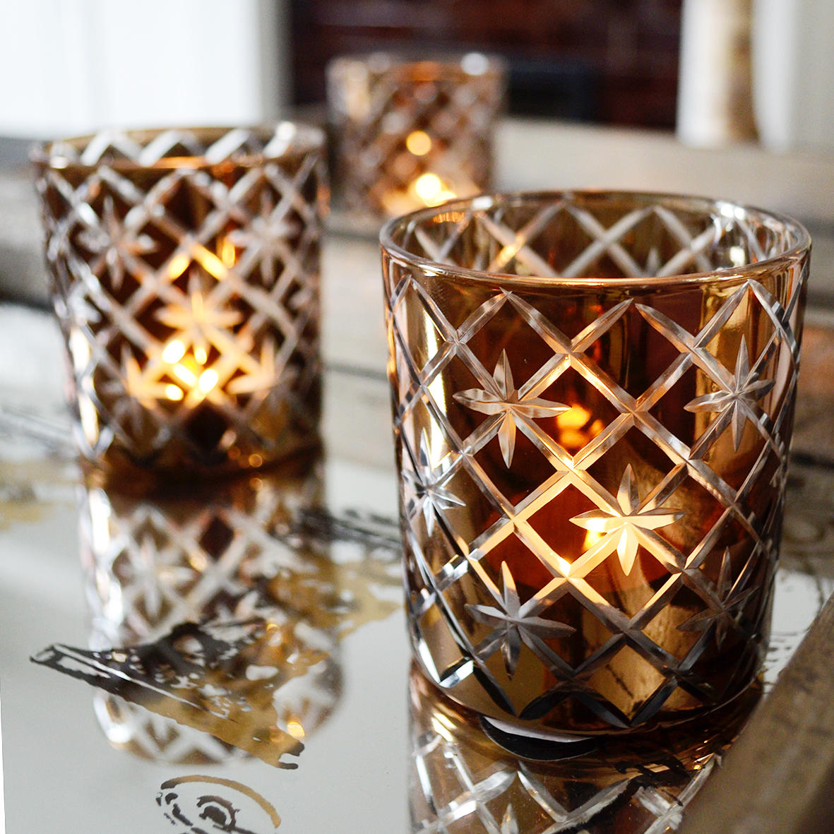 Buy Cut Glass Designed Votives — The Worm that Turned revitalising