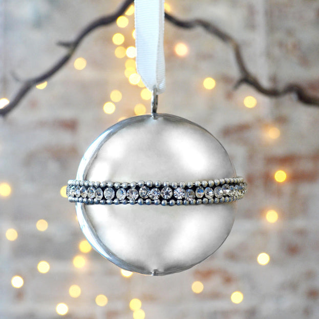 Polished Silver Ball Tree Decoration (4650022731836)