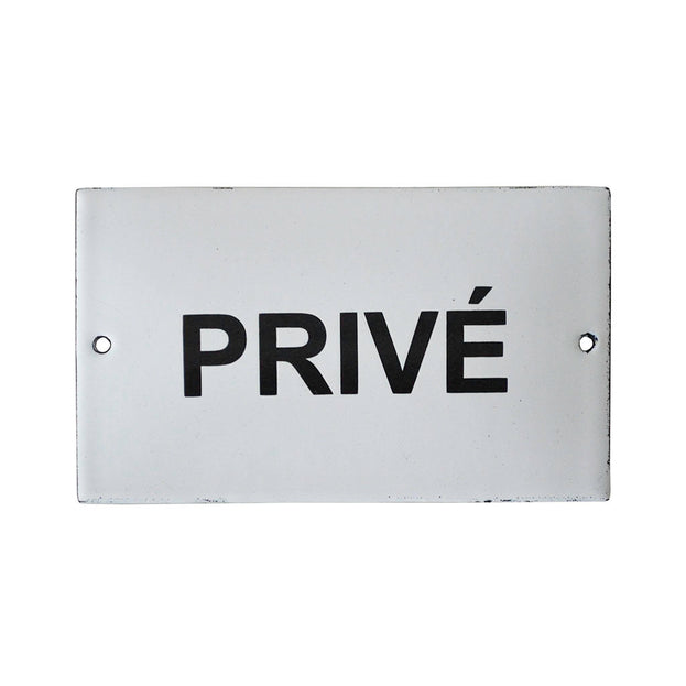 Enamel 'Privé' Sign (4649120333884)