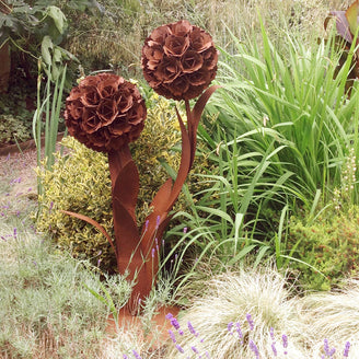 Rusty Double Stem Flower (4649561587772)