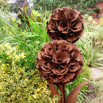 Rusty Double Stem Flower (4649561587772)