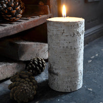 Candle with Silver Birch Bark (4651936481340)