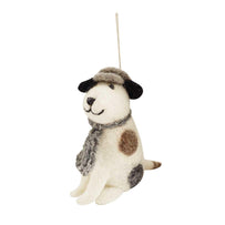 Sitting Jack Russell Christmas Decoration (4651128913980)