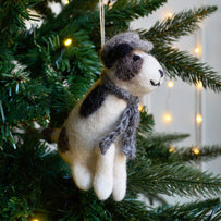 Sitting Jack Russell Christmas Decoration (4651128913980)