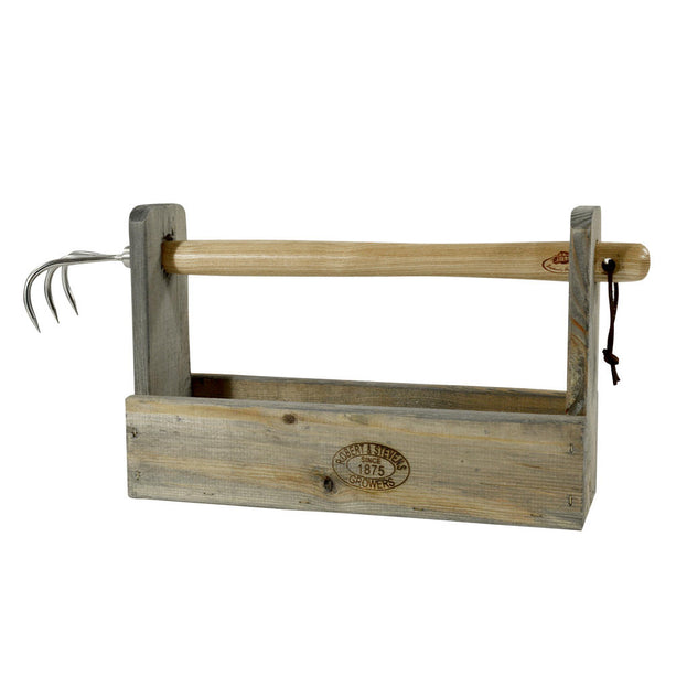 Wooden Tool Carrier and Rake (4649668116540)