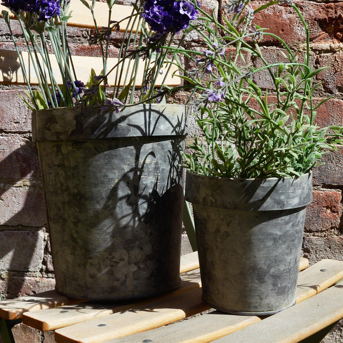 Buy Zinc Flower Pots — The Worm that Turned revitalising your outdoor