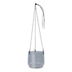 Aged Silver Recycled Glass Hanging Planters (4651882315836)