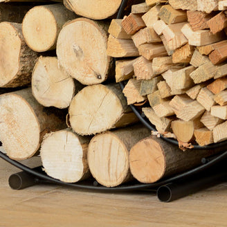 Circular Wire Log & Kindling Holder Stand (4651309072444)