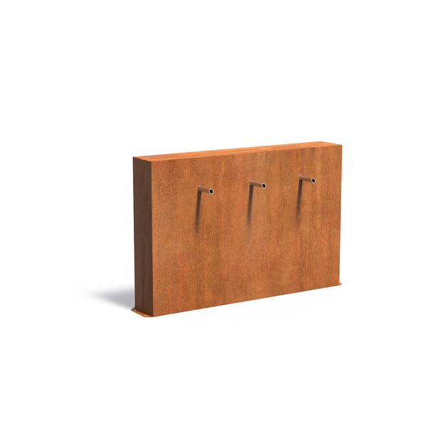 Pond Water Wall Free Standing with 3 Spouts - Corten (7126983901244)