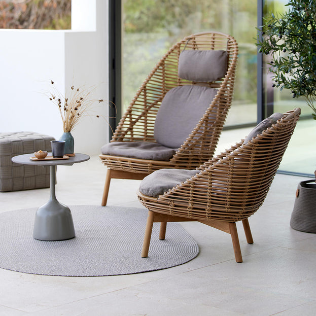 Hive Lounge Chair with Teak Legs (7106592997436)