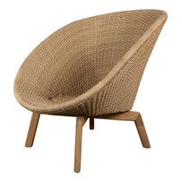 Peacock Weave Lounge Chair with Teak Legs (7107253633084)