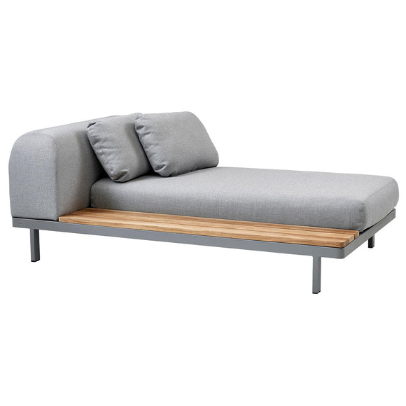 Space Daybed Module with Teak Table - Right (4653341966396)