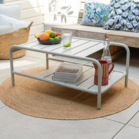 Luxembourg Low Coffee Table with Shelf