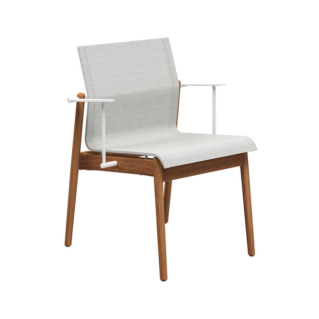 Sway Teak Stacking Chairs with Arms