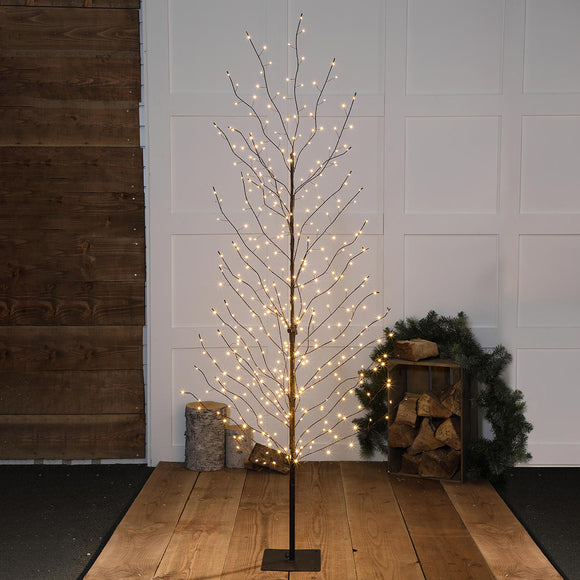 Wispy Winter Black LED Christmas Tree (7005661462588)