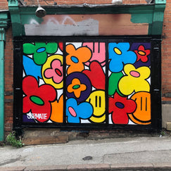 Nottingham Street Artist Soz Mate Brings Colour to Derby Street