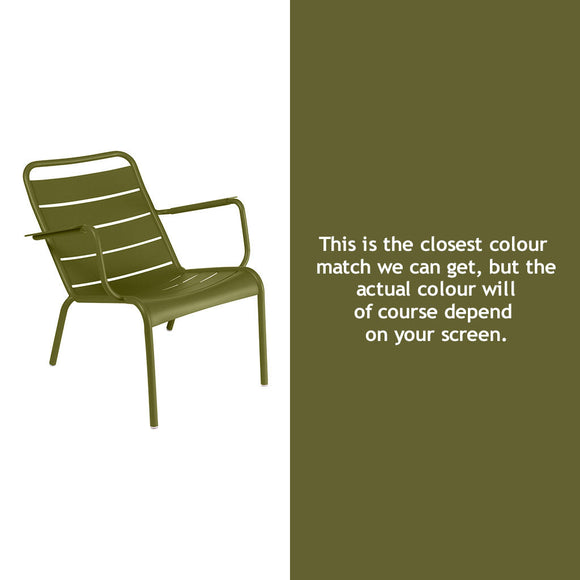 Luxembourg Steel Low Armchair
