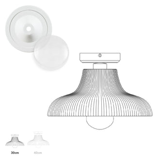 Aquarius Outdoor Semi Flush Ceiling Light