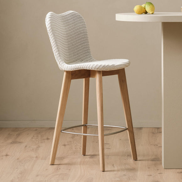 Lily Indoor Counter Stool with Oak Legs