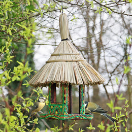 Artisan Balinese Thatched Bird Table