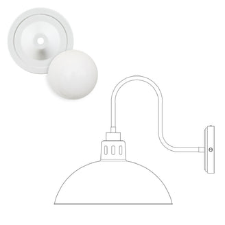 Talise Outdoor Swan Neck Wall Light