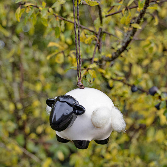 Hanging Sheep with Nesting Wool