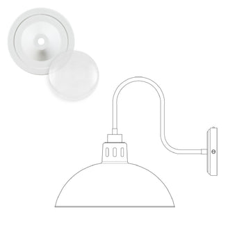 Talise Outdoor Swan Neck Wall Light