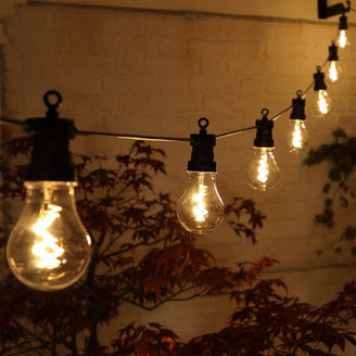 20 Connectable LED Spiral Filament Festoon Lights