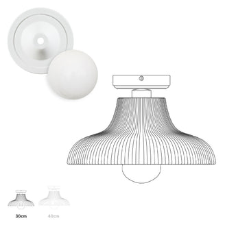 Aquarius Outdoor Semi Flush Ceiling Light