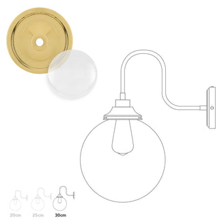 Laguna Outdoor Swan Neck Wall Light