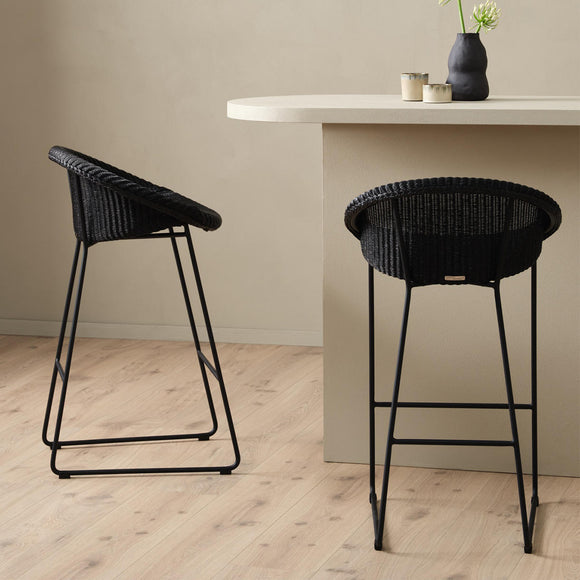 Joe Indoor Counter Stool Black Sled Base